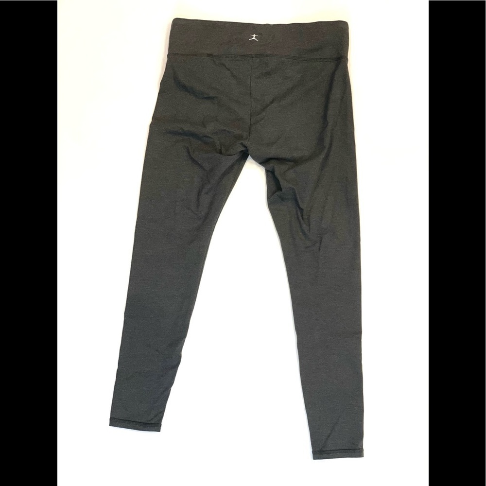 Danskin Heather Grey Athletic Essential Leggings Power Stretch Size M 8-10 - Picture 3 of 6